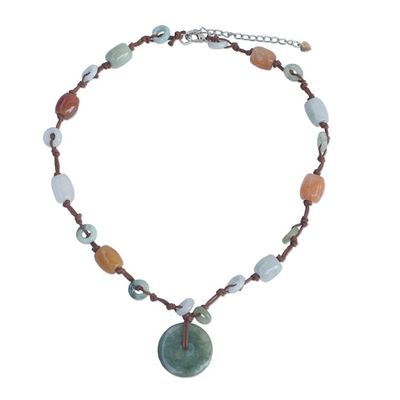 Alternate image for Handcrafted Jade Beaded Necklace Ultimate Harmony