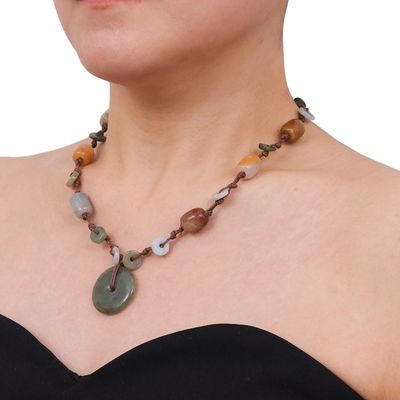 Alternate image for Handcrafted Jade Beaded Necklace Ultimate Harmony