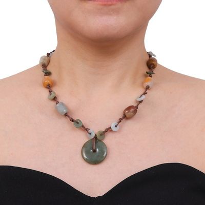 Alternate image for Handcrafted Jade Beaded Necklace Ultimate Harmony