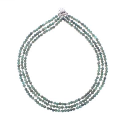 Alternate image for Jade Beaded Strand Necklace from Thailand Green Holiday