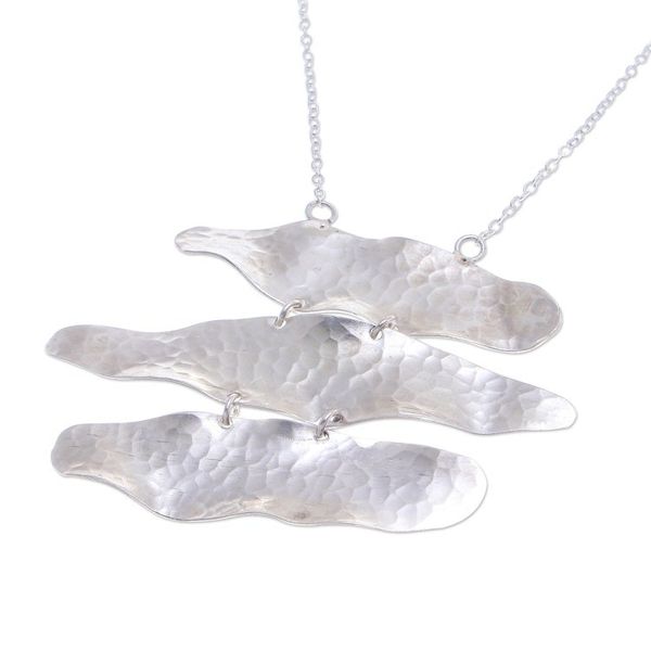 Alternate image for Hand Made Sterling Silver Pendant Necklace Horizon
