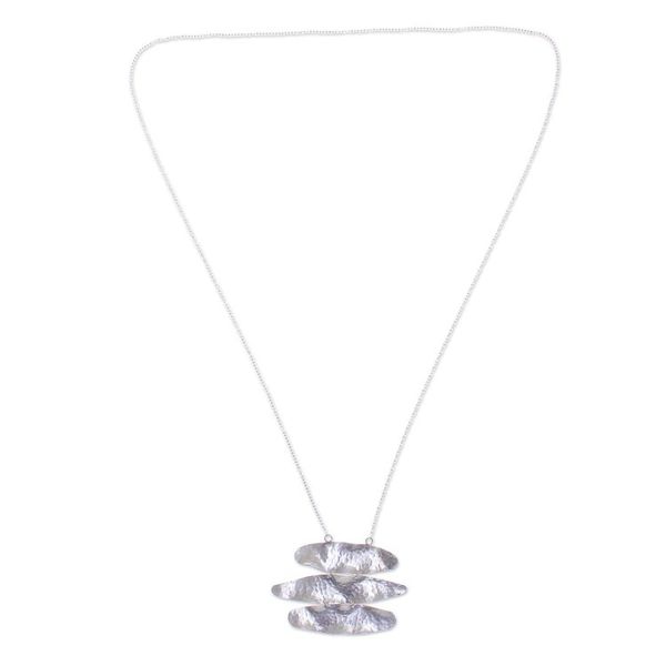 Alternate image for Hand Made Sterling Silver Pendant Necklace Horizon