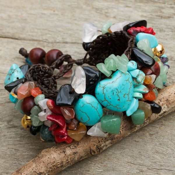 Alternate image for Beaded Multigem Bracelet Festive Heart