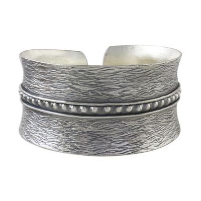 Alternate image for Handcrafted Thai Hill Tribe Sterling Silver Cuff Bracelet Touch of Thailand