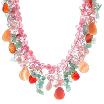 Alternate image for Colorful Multi-gemstone Beaded Necklace Candy Girl