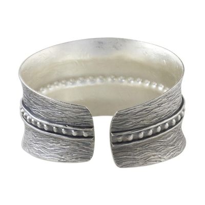 Alternate image for Handcrafted Thai Hill Tribe Sterling Silver Cuff Bracelet Touch of Thailand