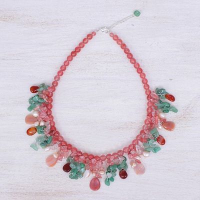 Alternate image for Colorful Multi-gemstone Beaded Necklace Candy Girl
