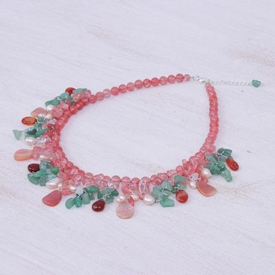 Alternate image for Colorful Multi-gemstone Beaded Necklace Candy Girl