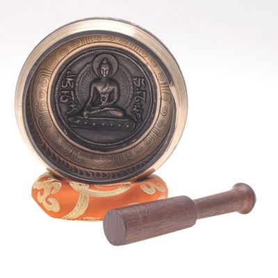 Alternate image for Metal Buddhist Singing Bowl 3 Piece Set Buddhas Voice