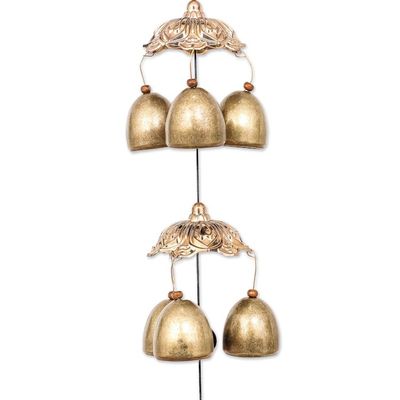 Alternate image for Fish Themed Wind Chime Made from Aluminum and Brass Rebirth Bells