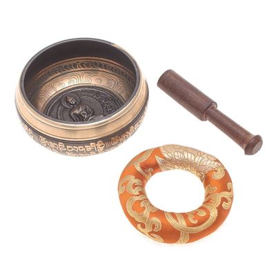 Alternate image for Metal Buddhist Singing Bowl 3 Piece Set Buddhas Voice