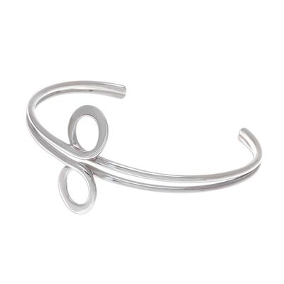 Alternate image for Modern Sterling Silver Cuff Bracelet Infinite