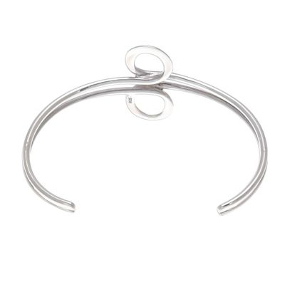 Alternate image for Modern Sterling Silver Cuff Bracelet Infinite