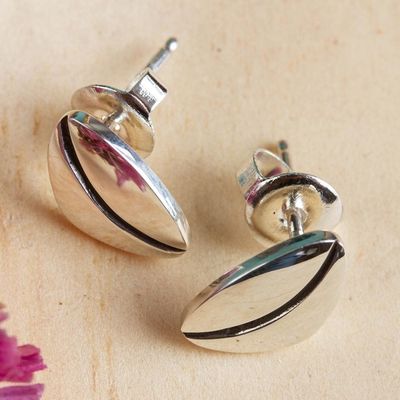 Alternate image for Artisan Crafted Coffee Bean Earrings of Mexican Taxco Silver Coatepec Coffee