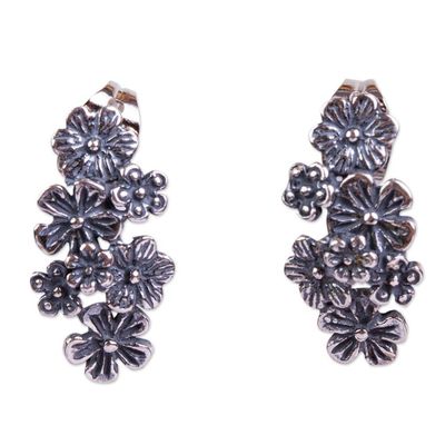 Alternate image for Floral Sterling Silver Earrings Flower Parade