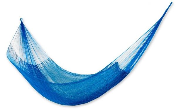 Alternate image for Blue Rope Hammock Single Glowing Sapphire