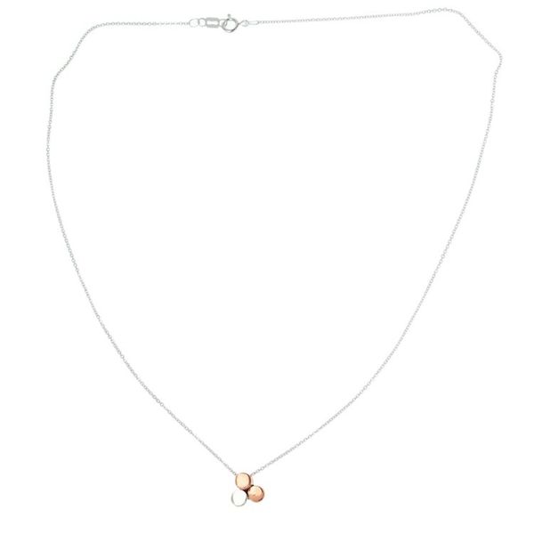 Alternate image for Artisan Crafted Necklace with Copper and Sterling Silver Three Points