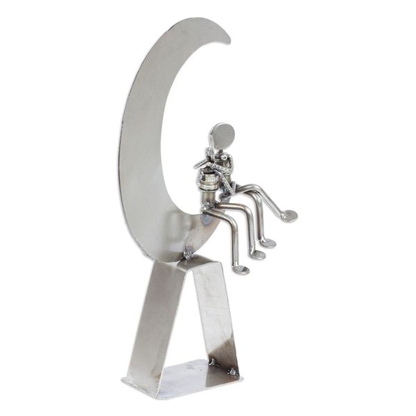 Alternate image for Eco-Friendly Recycled Metal Sculpture Romance by Moonlight