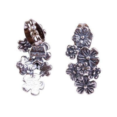 Alternate image for Floral Sterling Silver Earrings Flower Parade