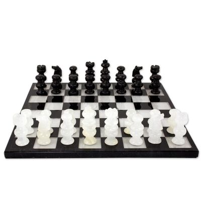 Alternate image for Onyx and Marble Chess Set Classic