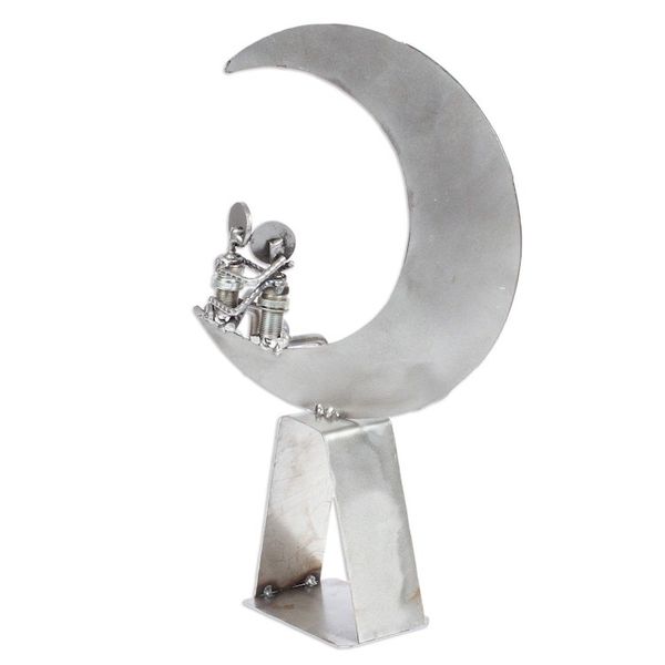 Alternate image for Eco-Friendly Recycled Metal Sculpture Romance by Moonlight