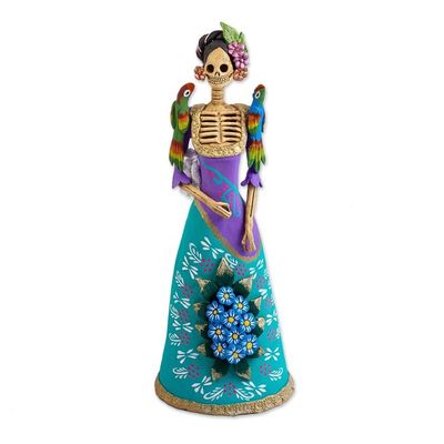 Alternate image for Artisan Crafted Catrina Figurine from Mexico La Catrina Graciela