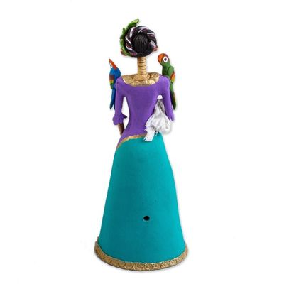 Alternate image for Artisan Crafted Catrina Figurine from Mexico La Catrina Graciela