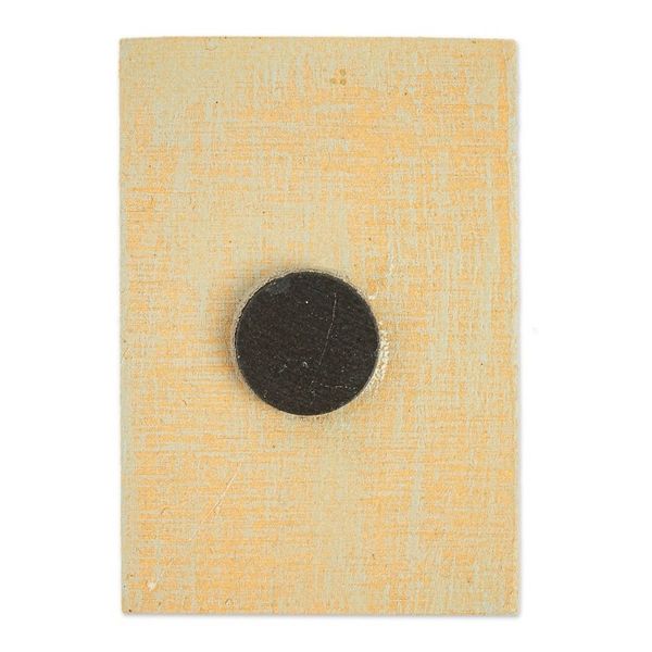 Alternate image for Decoupage Wooden Magnet With Mexican Loteria Card Motif The Rooster