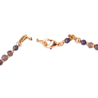 Alternate image for Gold Plated Iolite and Lapis Lazuli Jewelry Set from Mexico Natural Night