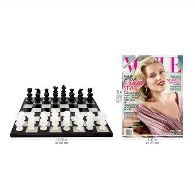 Alternate image for Onyx and Marble Chess Set Classic