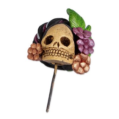 Alternate image for Artisan Crafted Catrina Figurine from Mexico La Catrina Graciela