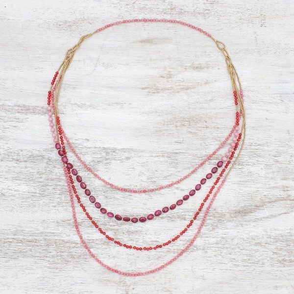 Alternate image for Beaded necklace Summer Roses