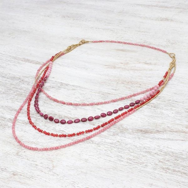 Alternate image for Beaded necklace Summer Roses