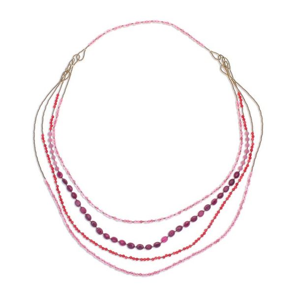 Alternate image for Beaded necklace Summer Roses