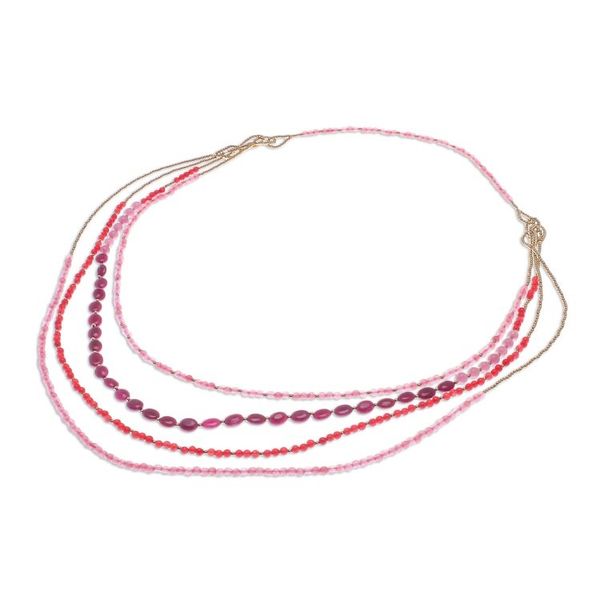 Alternate image for Beaded necklace Summer Roses