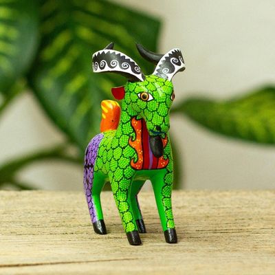 Alternate image for Handmade Alebrije Goat Figurine Bold Goat