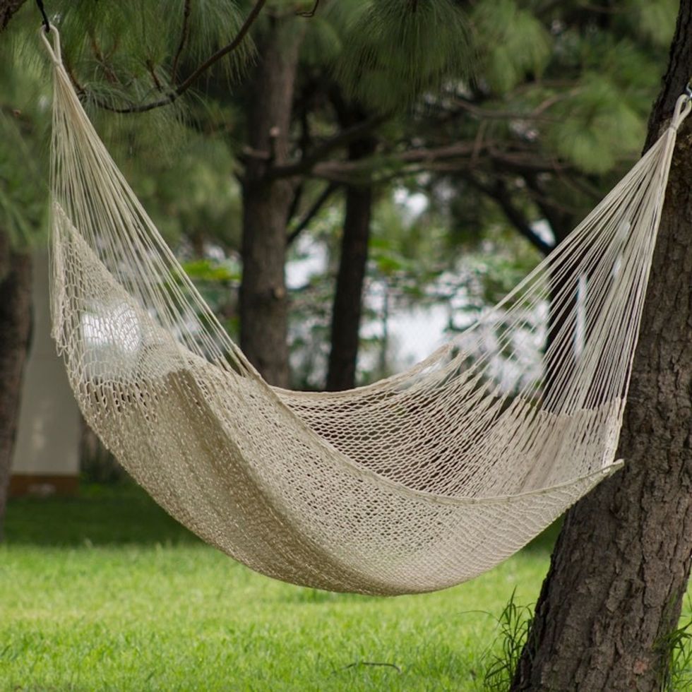 Unique Mayan Hammock from Mexico Single 'Caribbean Beach'