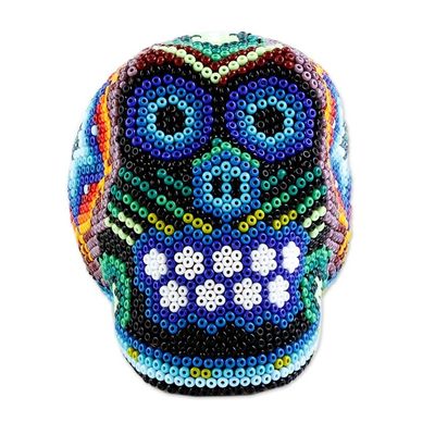 Alternate image for Handcrafted Beadwork Skull Figurine Huichol Star