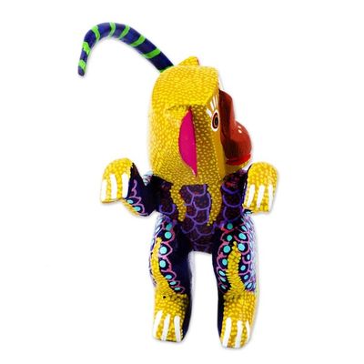 Alternate image for Oaxacan Wood Alebrije Figurine Cheeky Monkey