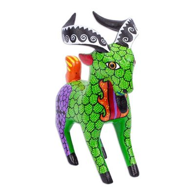 Alternate image for Handmade Alebrije Goat Figurine Bold Goat