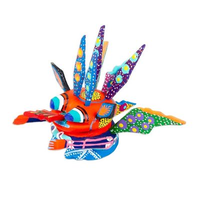 Alternate image for Hand-Painted Alebrije Figurine Merry Martian