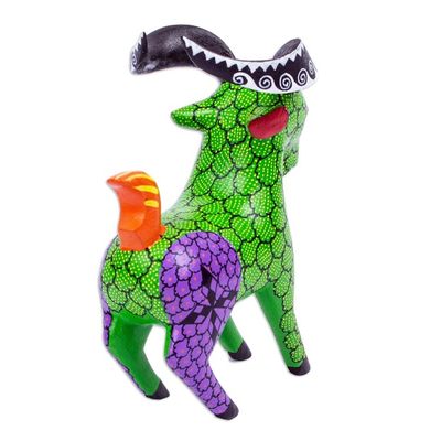 Alternate image for Handmade Alebrije Goat Figurine Bold Goat