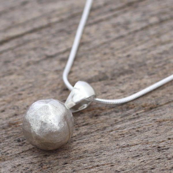 Alternate image for Hand Made Sterling Silver Pendant Necklace from Mexico Natures Treasures