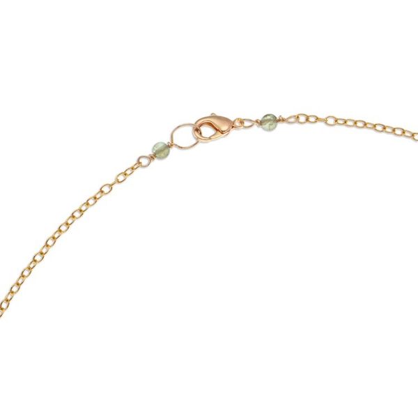 Alternate image for Gold-Accented Quartz Tourmaline and Peridot Pendant Necklace Absolute Harmony
