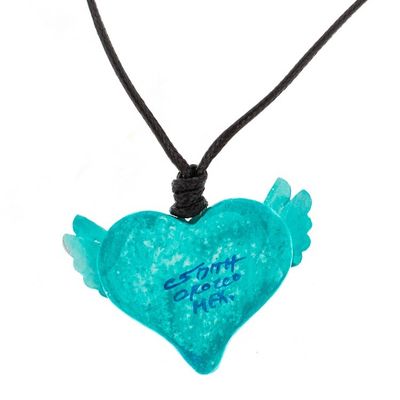Alternate image for Folk Art Heart Pendant Necklace From the Heart