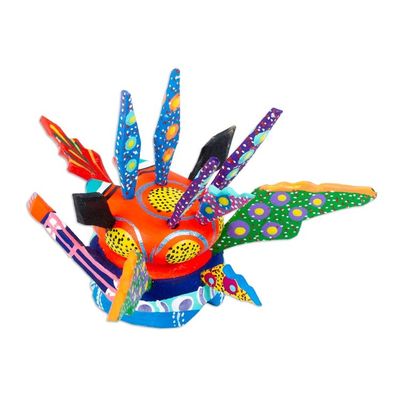 Alternate image for Hand-Painted Alebrije Figurine Merry Martian