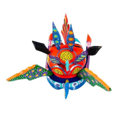 Alternate image for Hand-Painted Alebrije Figurine Merry Martian