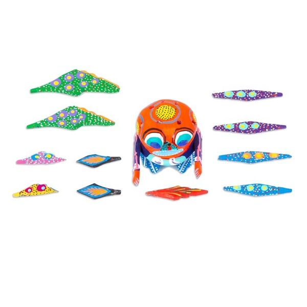 Alternate image for Hand-Painted Alebrije Figurine Merry Martian