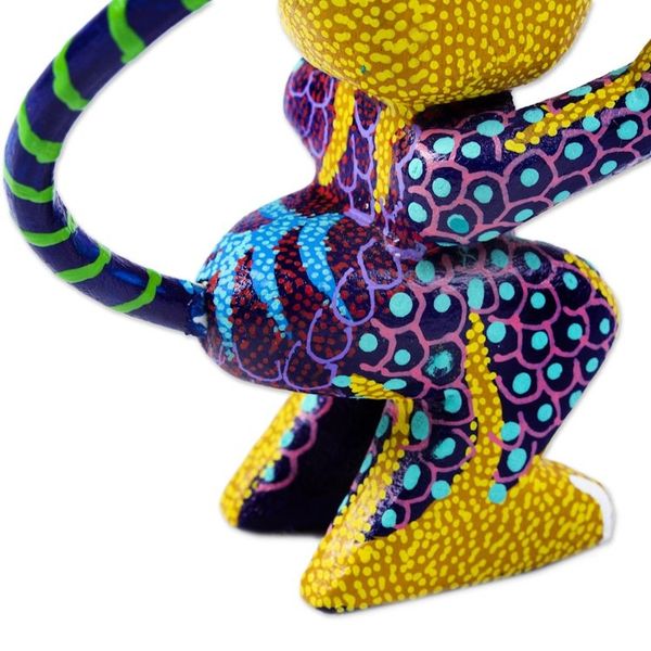 Alternate image for Oaxacan Wood Alebrije Figurine Cheeky Monkey