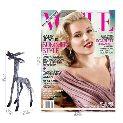 Alternate image for Wood Alebrije Giraffe Figurine in Grey from Mexico Pearly Giraffe